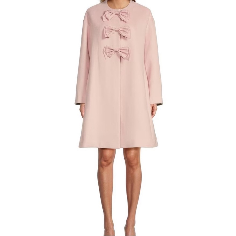 Antonio Melani x Born on Fifth Georgie Wool Bow Detail Coat